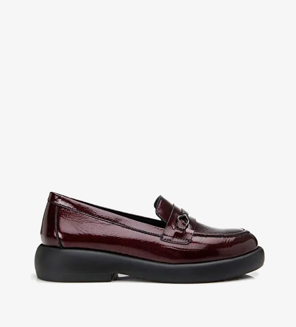 Hotiç Bordo Kadın Deri Loafer 01AYH306800A780 - Görsel 1