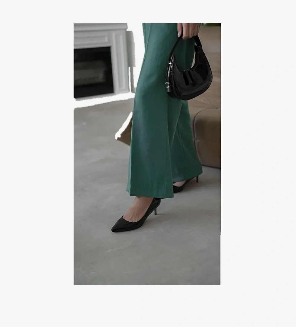 Ece'nin Butiği Siyah Kadın Rugan Stiletto Nell-65