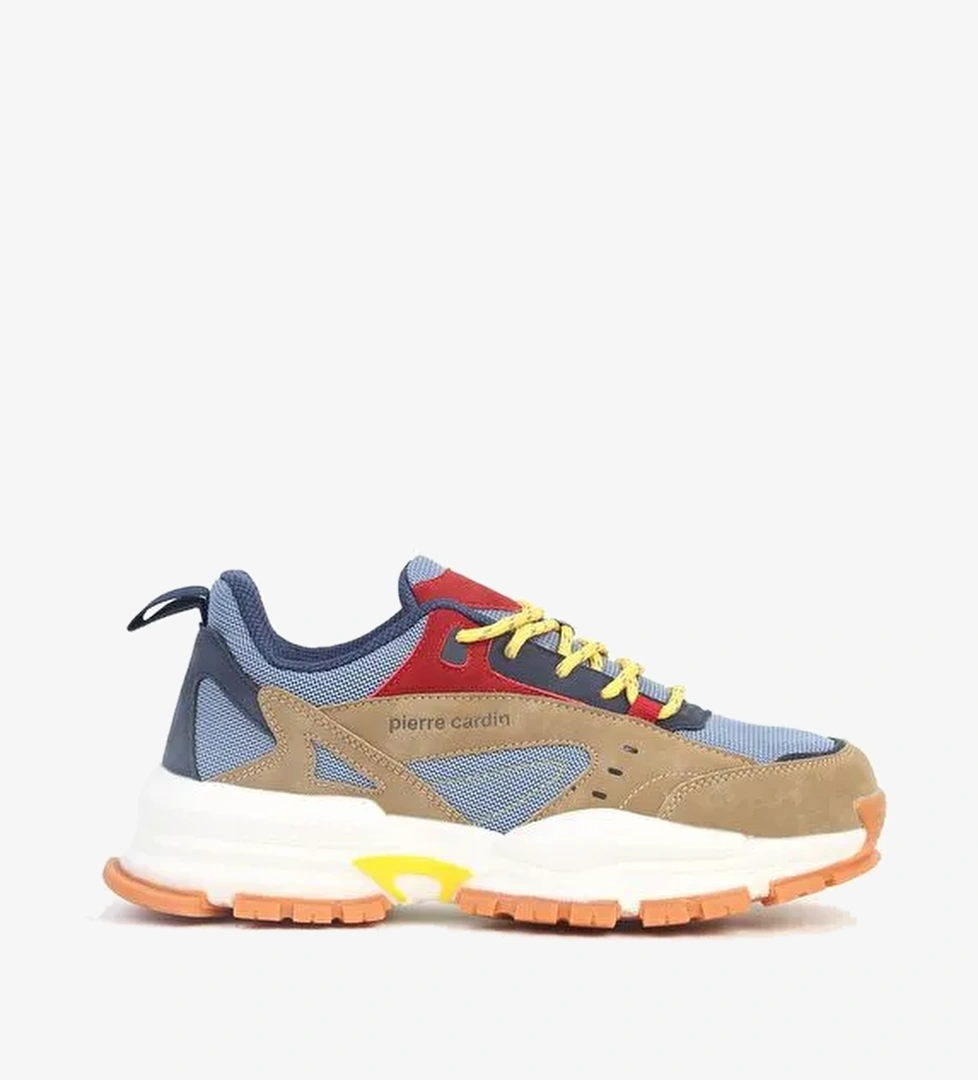 Pierre Cardin Mavi-Kahverengi Erkek Sneaker PCI-11093-Mavi Taba - Görsel 1