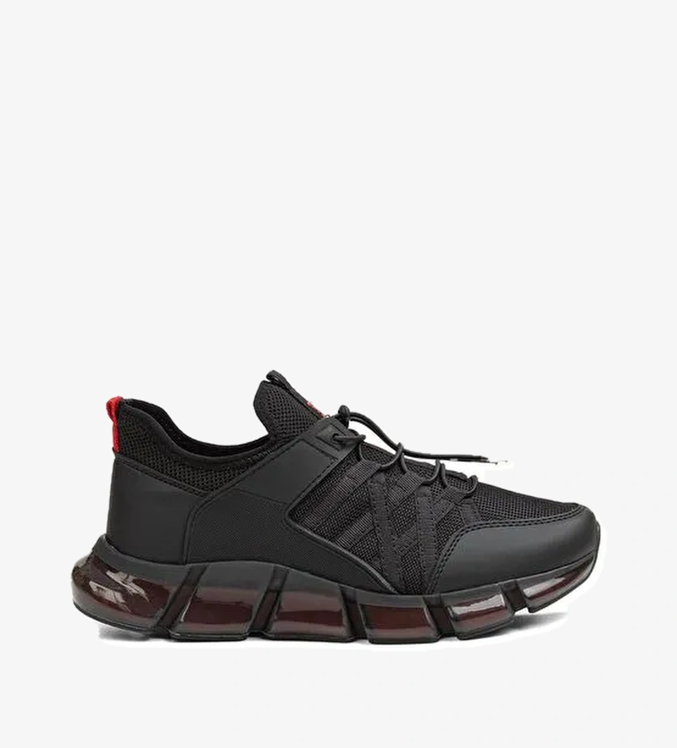 Pierre Cardin Siyah Erkek Sneaker PC-31364-Siyah Kirmizi - Görsel 1