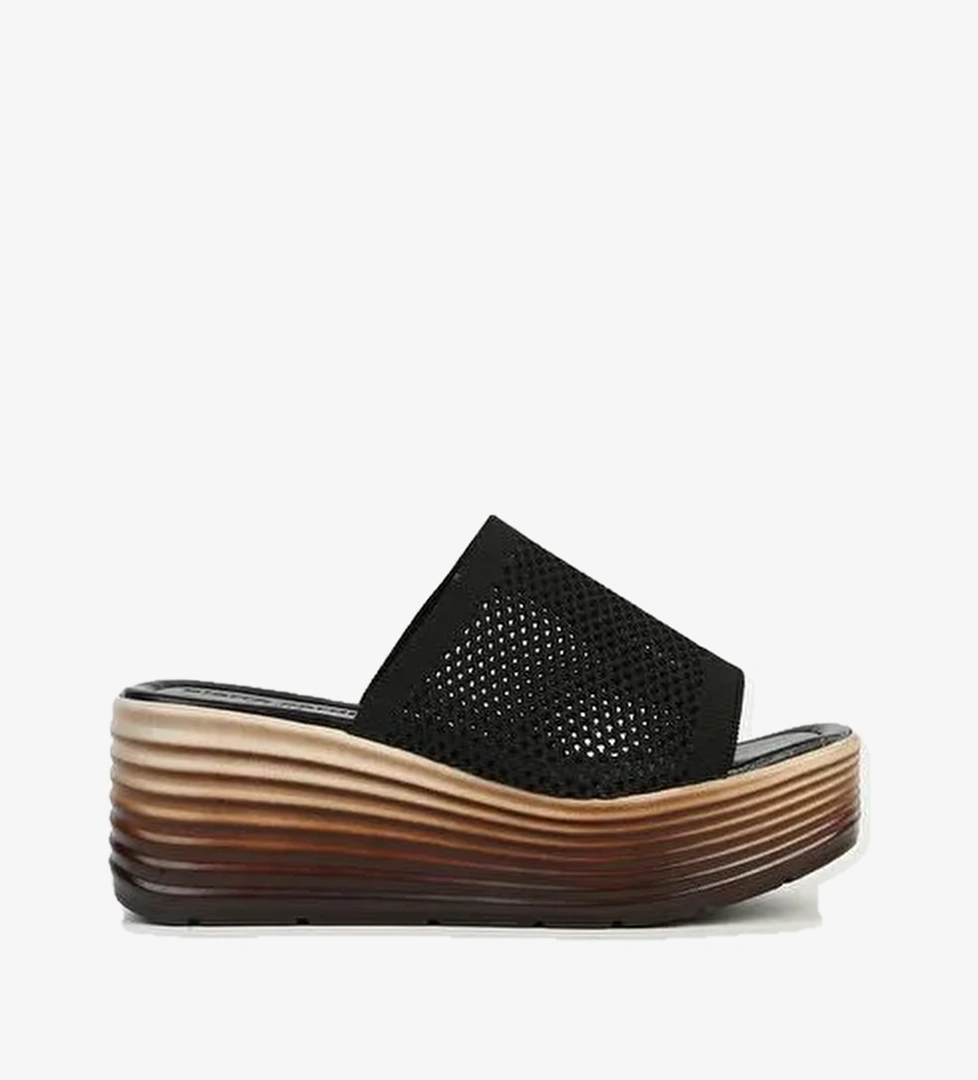 Pierre Cardin Siyah Kadın Topuklu Terlik PC-54574-Siyah - Görsel 1