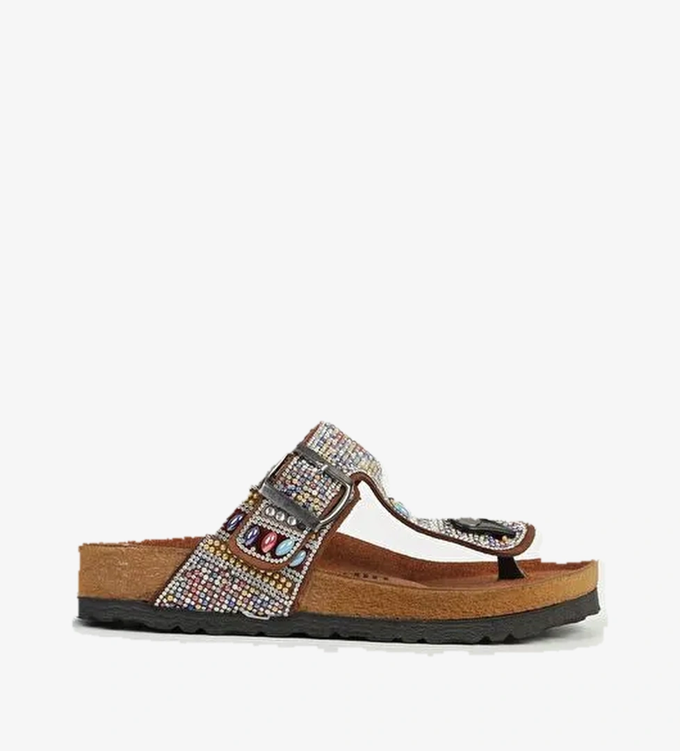 Pierre Cardin Çok Renkli Kadın Terlik PC-7305-Taba - Görsel 1