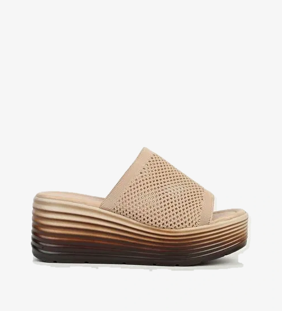 Pierre Cardin Vizon Kadın Topuklu Terlik PC-54574-Vizon - Görsel 1