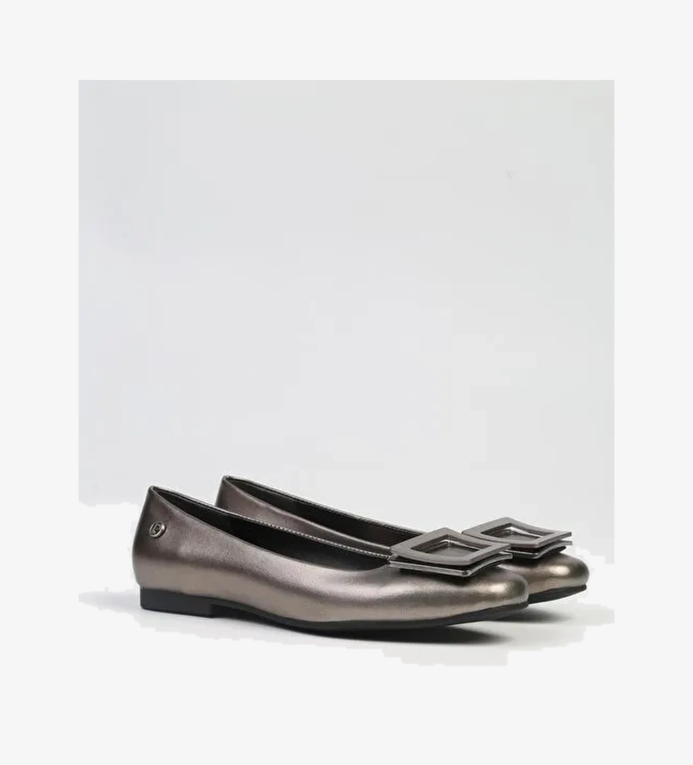 Pierre Cardin® | PC-53104- 3592 Platin Cilt-Kadın Babet Günlük Ayakkabı - Görsel 1