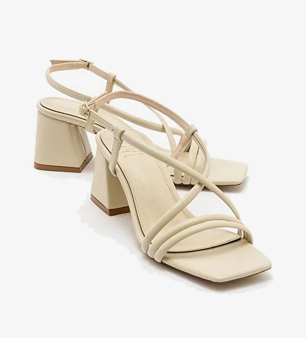 Luvi Shoes Kırmızı Kadın Topuklu Sandalet 71-7602 - Görsel 1