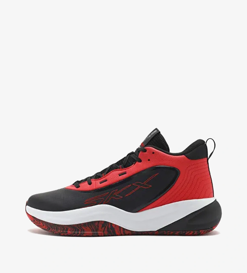 Skechers 253010 BKRD SKX LEAGUE Siyah - Kırmızı Deri Erkek Basketbol Ayakkabısı - Görsel 1