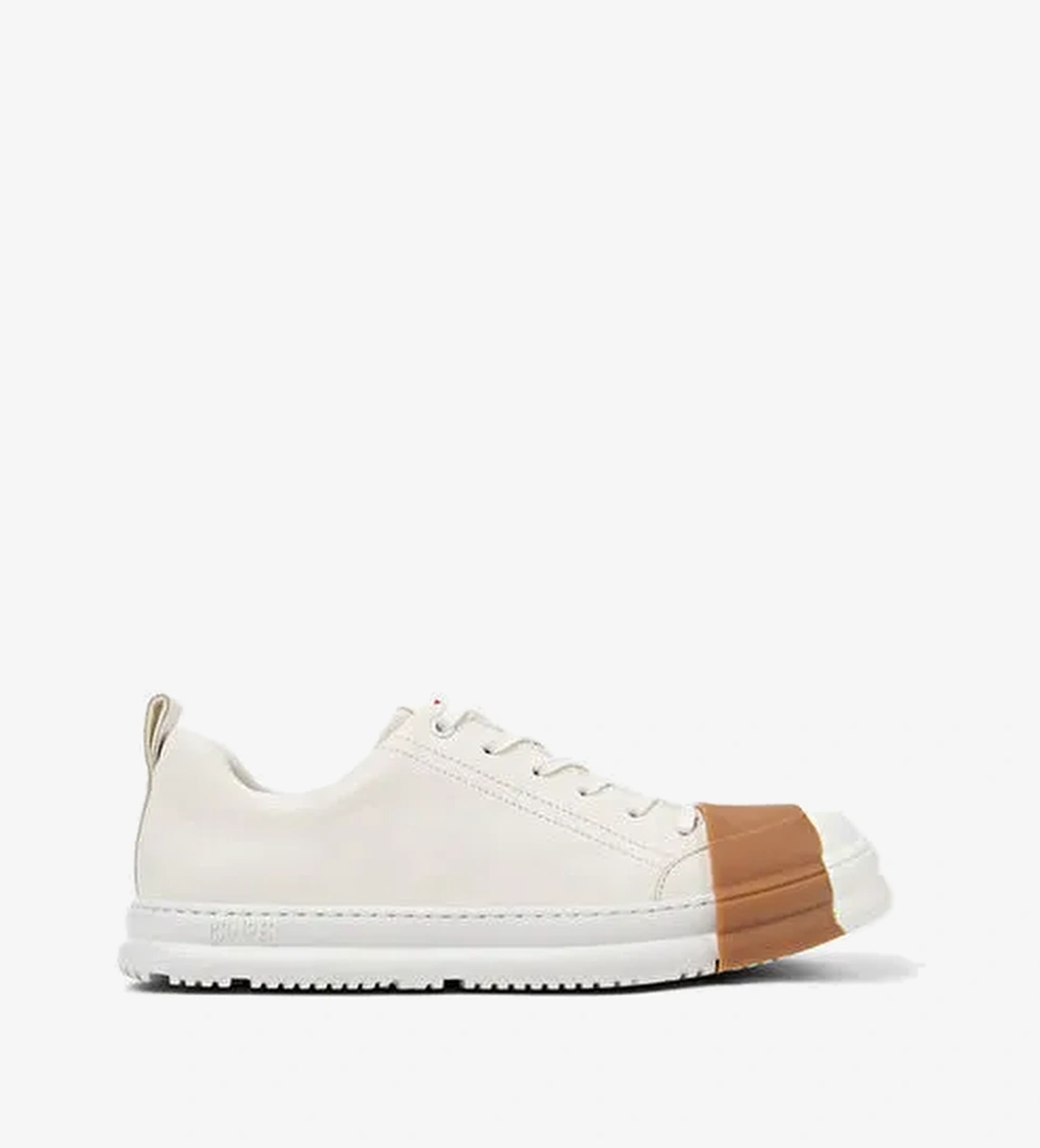 Camper Beyaz-Kahverengi Erkek Deri Günlük Ayakkabı K100978-006 - Görsel 1