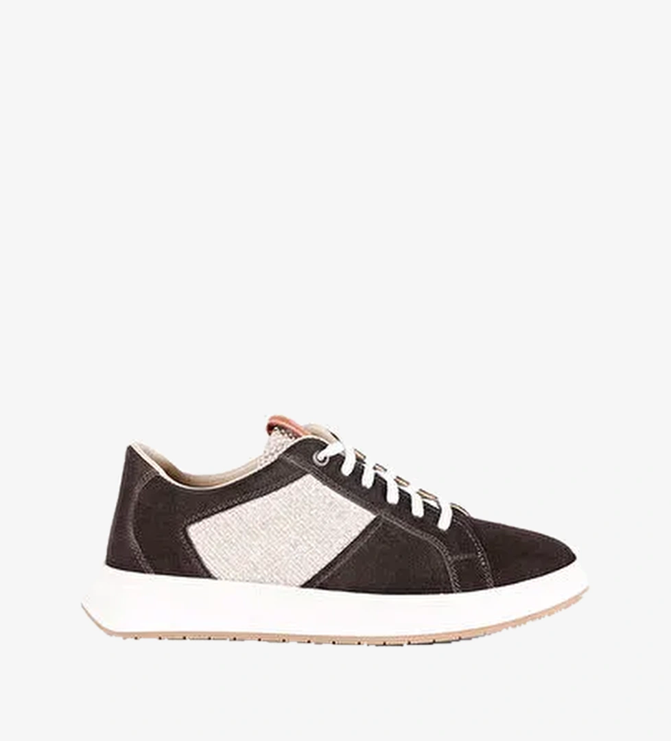 Yargıcı Kiremit Kadın Süet - Hasır Sneaker 23KKAY4468S - Görsel 1