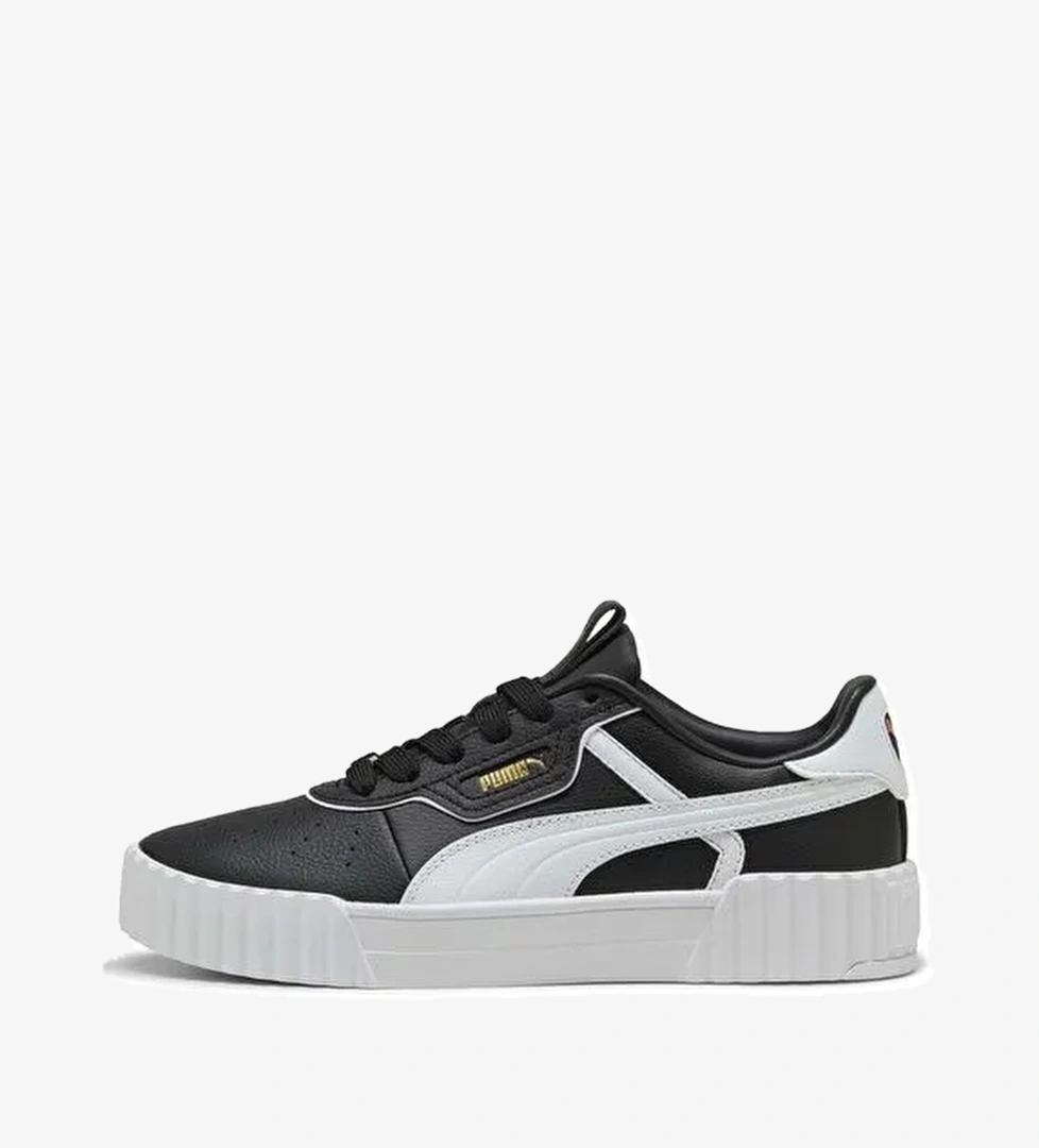 Puma Carina 3.0 Lüxe Kadın Spor Ayakkabı Beyaz Siyah Sneaker - 400724 - Görsel 1