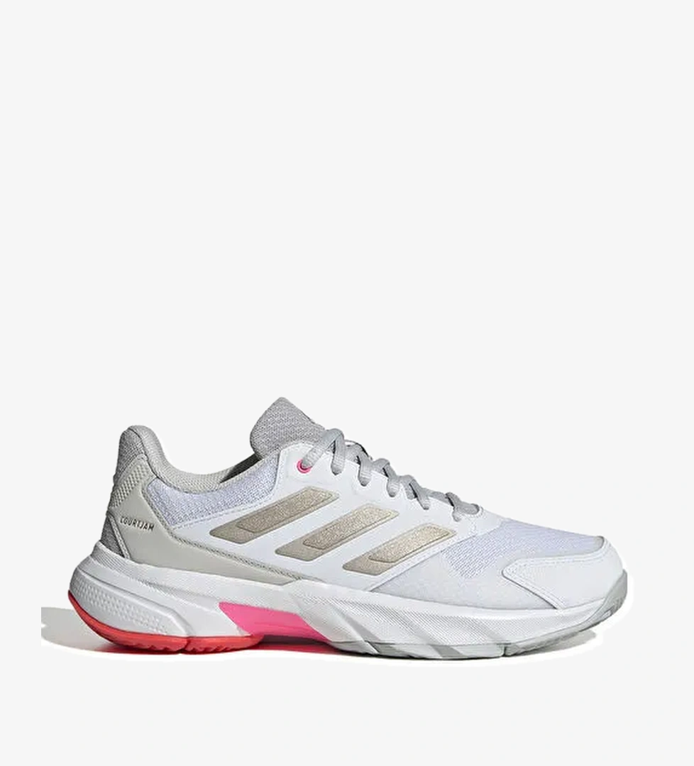 adidas IH2968 CourtJam Control 3 W Beyaz Tenis Ayakkabısı - Görsel 1