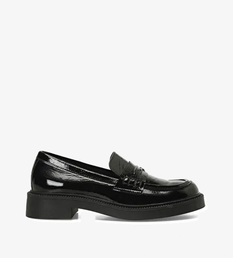 LUNLER 5FX Siyah Kadın Loafer - Görsel 1