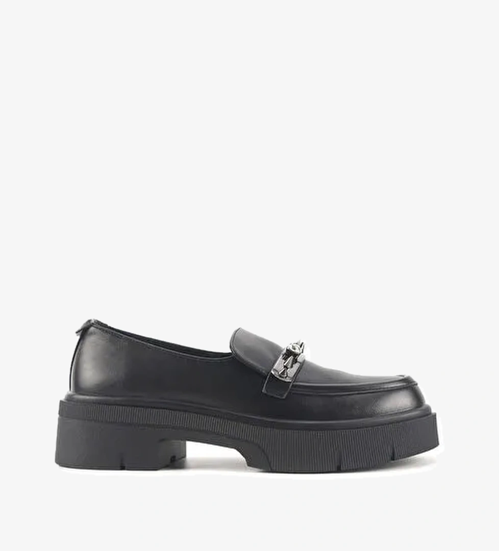 FABERA 4PR Siyah Kadın Loafer - Görsel 1