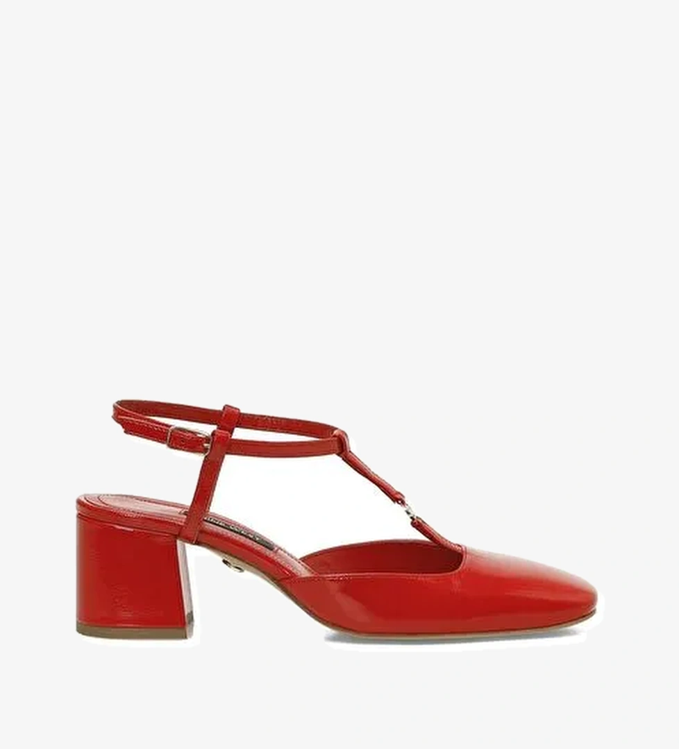 RIVASA 5FX Kırmızı Kadın Topuklu Ayakkabı - Görsel 1