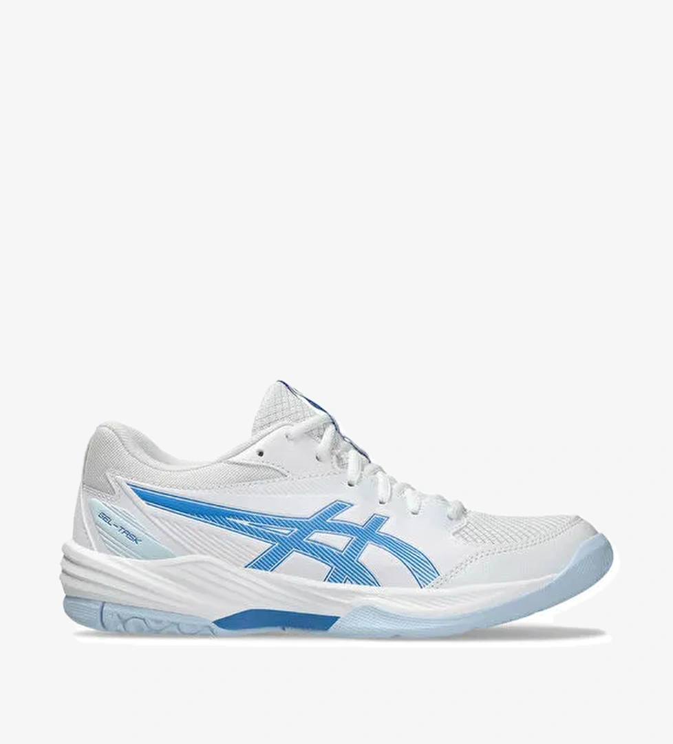 Asics 1072A106-102 GEL-TASK 4 Beyaz - Mavi Voleybol Ayakkabısı - Görsel 1