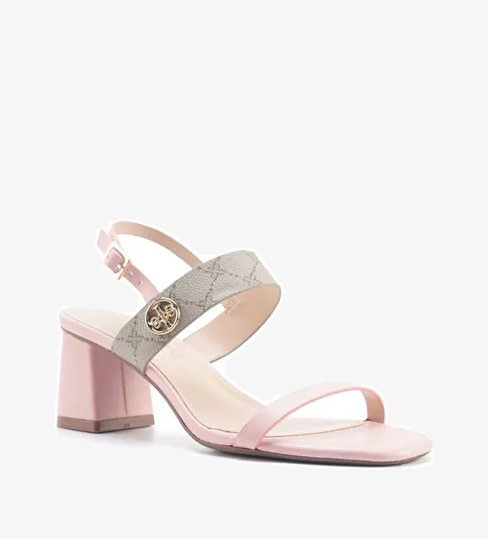 NACEDIA 5FX Pembe Kadın Topuklu Sandalet - Görsel 1