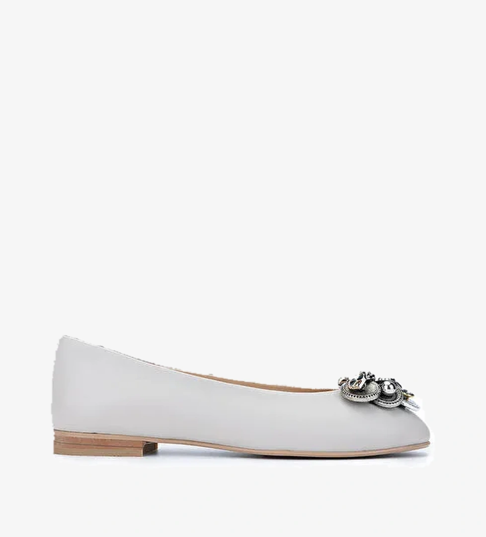 Tamer Tanca Kadın Hakiki Deri Vizon Babet Ayakkabı - Görsel 1