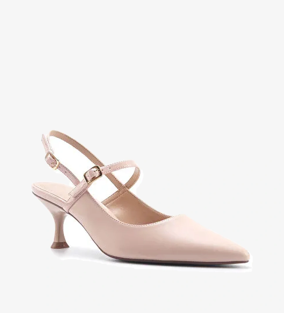 GALBINA 5FX Krem Kadın Topuklu Ayakkabı - Görsel 1