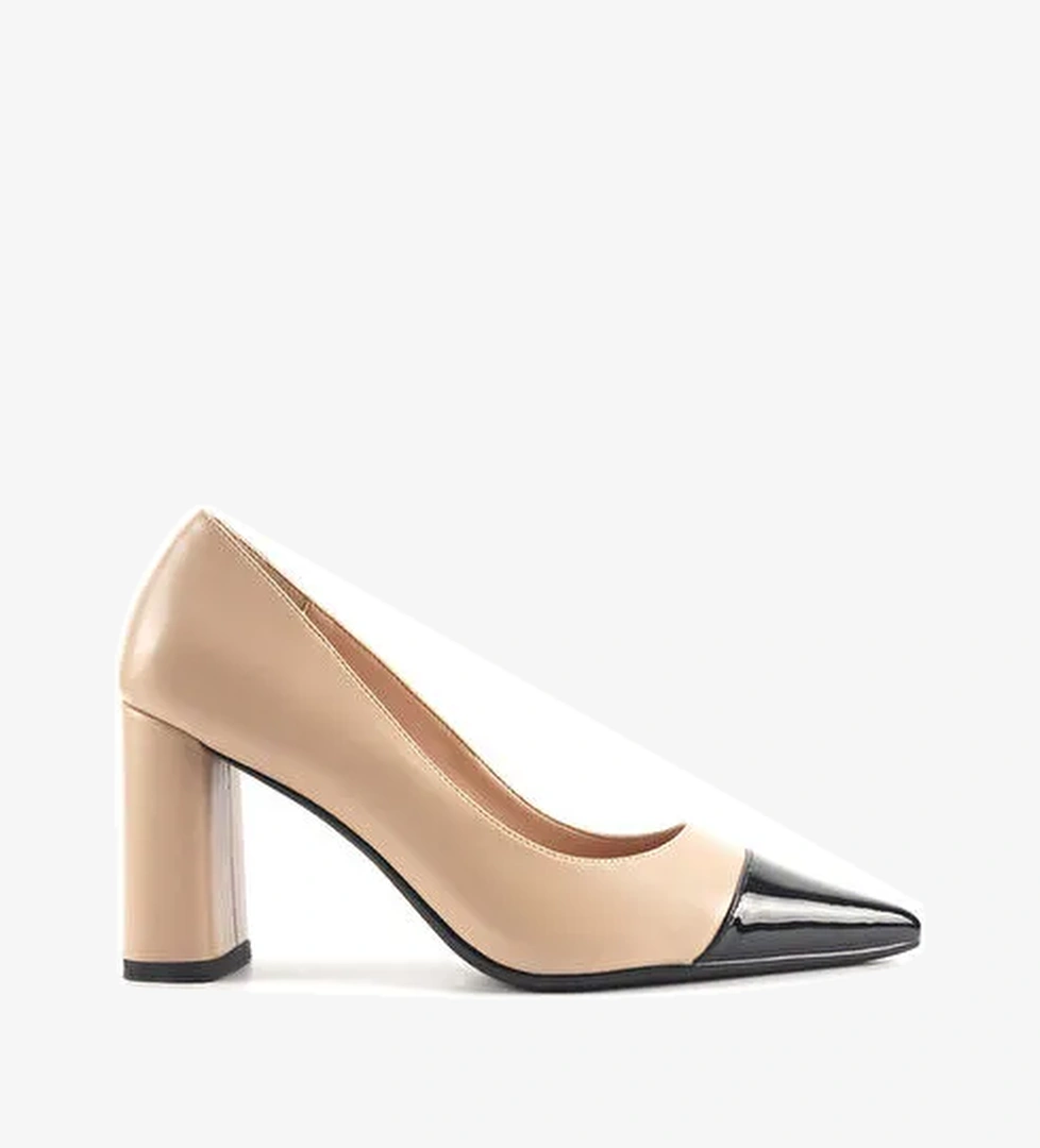 MILANA 4PR Bej Kadın Topuklu Ayakkabı - Görsel 1