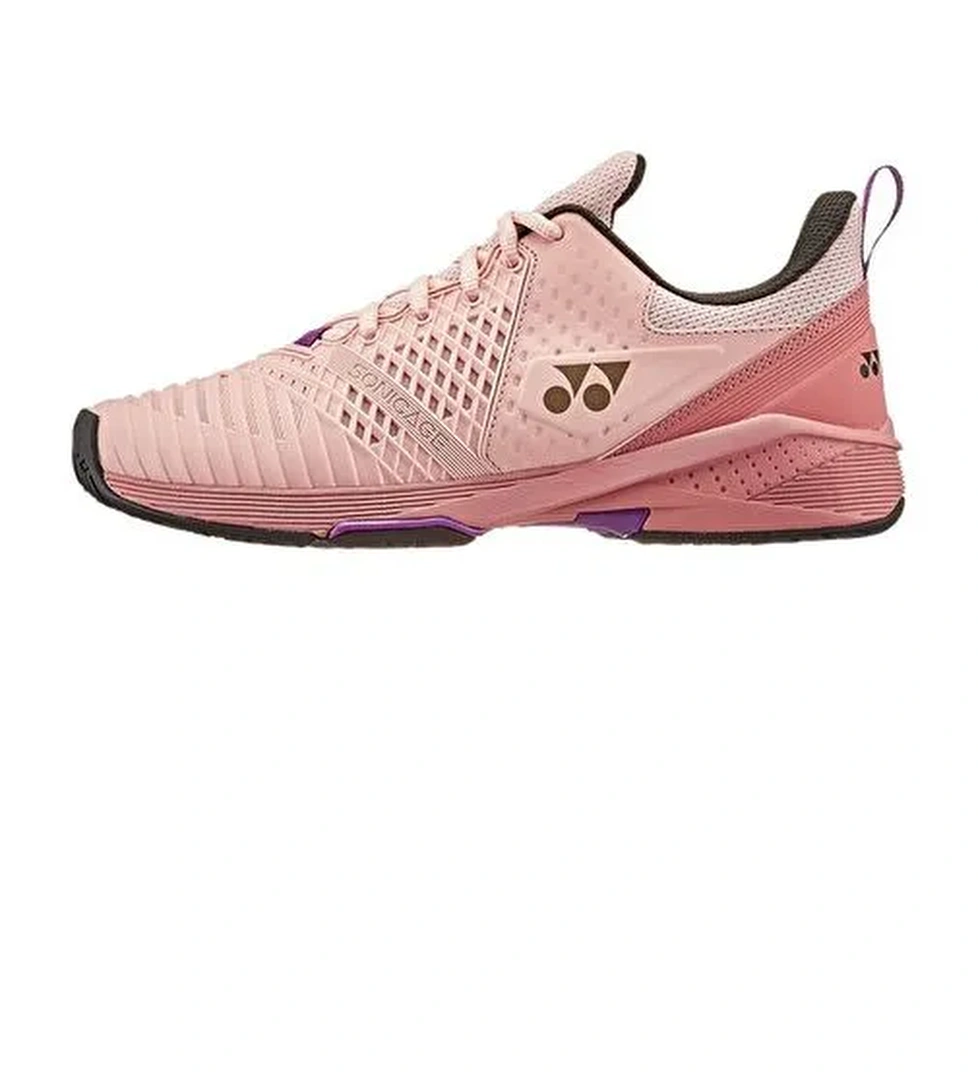 Yonex Sonicage 3 Toprak Kort Açık Pembe Kadın Tenis Ayakkabısı - Görsel 1