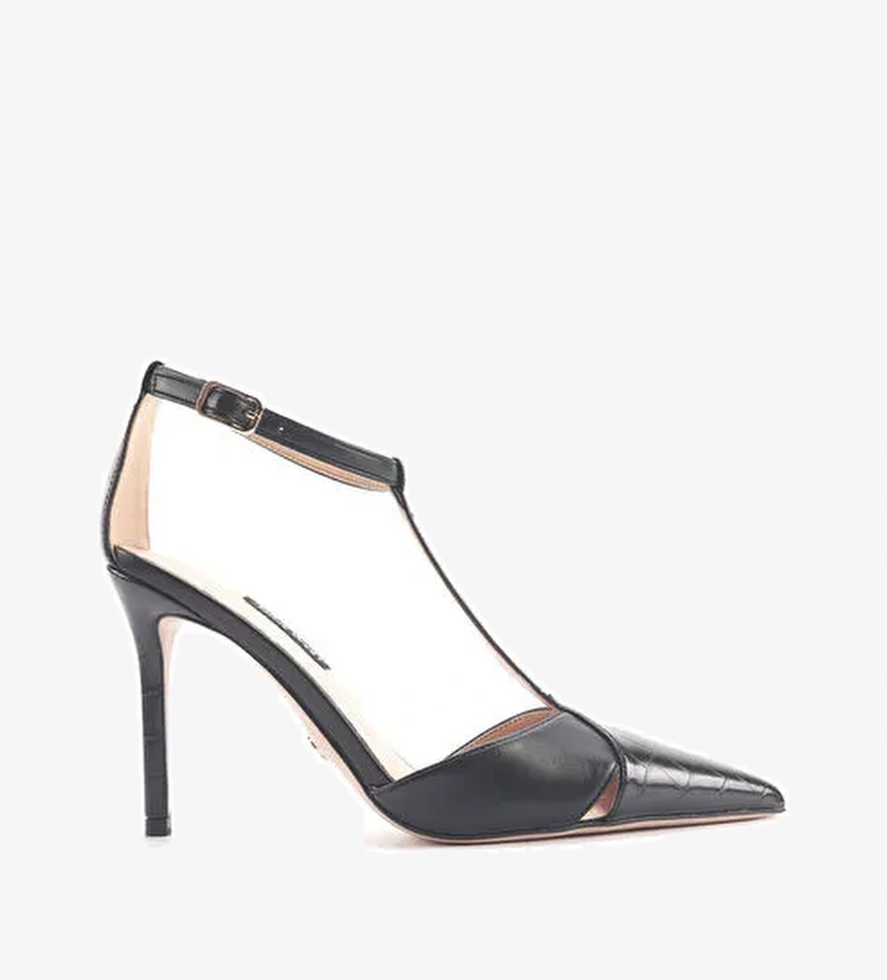 PAULETTA 4PR Siyah Kadın Topuklu Ayakkabı - Görsel 1