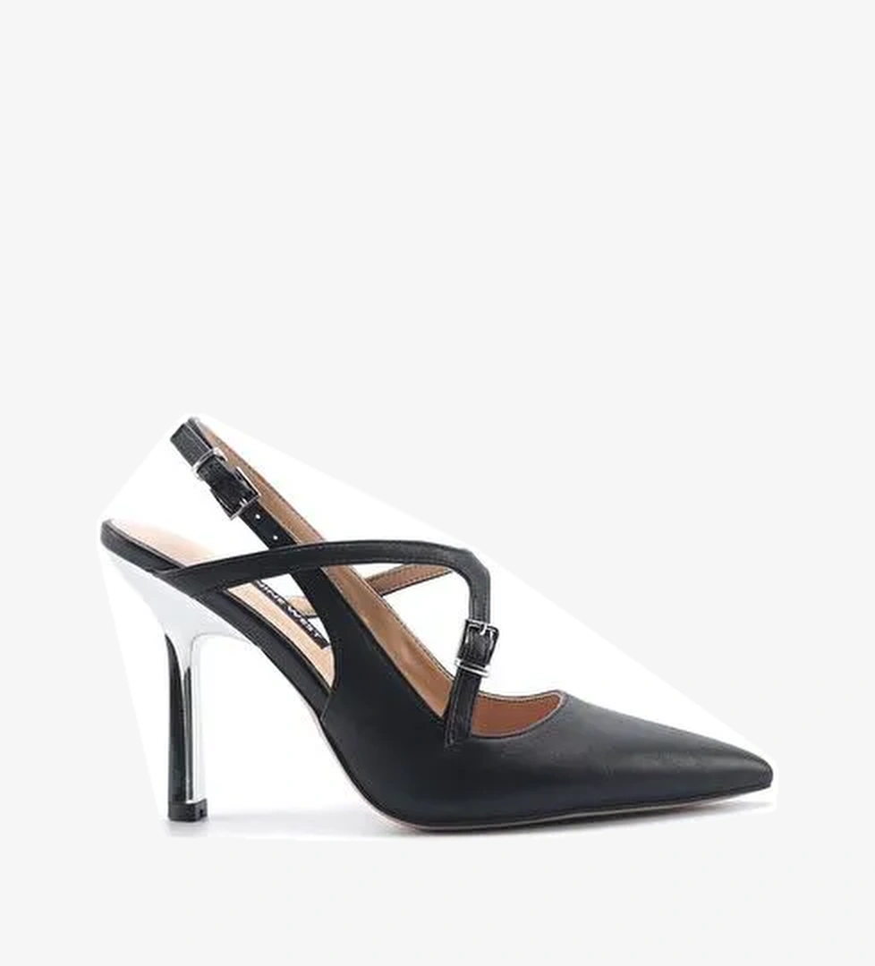 ELIANA 5FX Siyah Kadın Topuklu Ayakkabı - Görsel 1