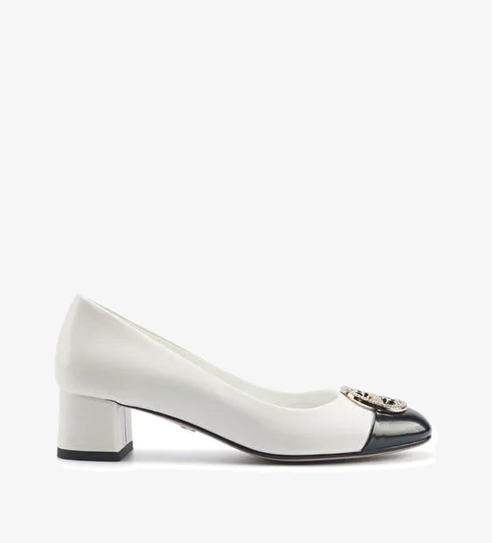 HALAINE 5FX Beyaz Kadın Topuklu Ayakkabı - Görsel 1