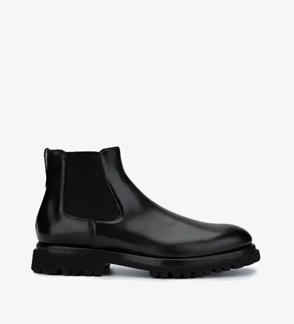 Franceschetti Erkek Hakiki Deri Kahverengi Casual Bot - Görsel 1