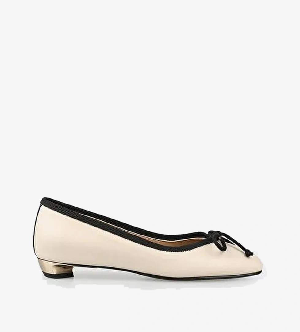 Ekru Kadın Topuklu Ayakkabı - Görsel 1