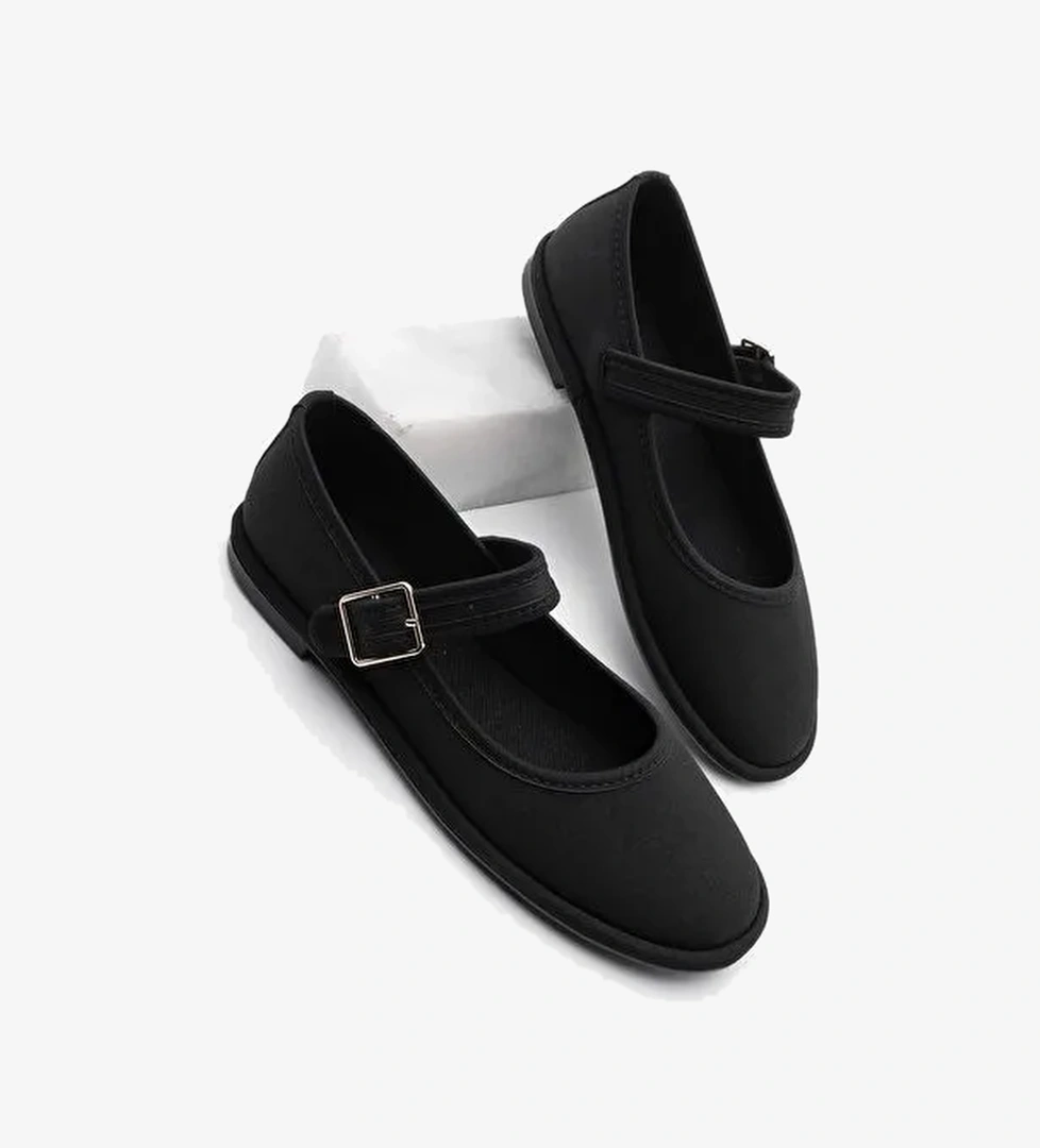 Kadın Bantlı Babet Lorey Siyah - Görsel 1