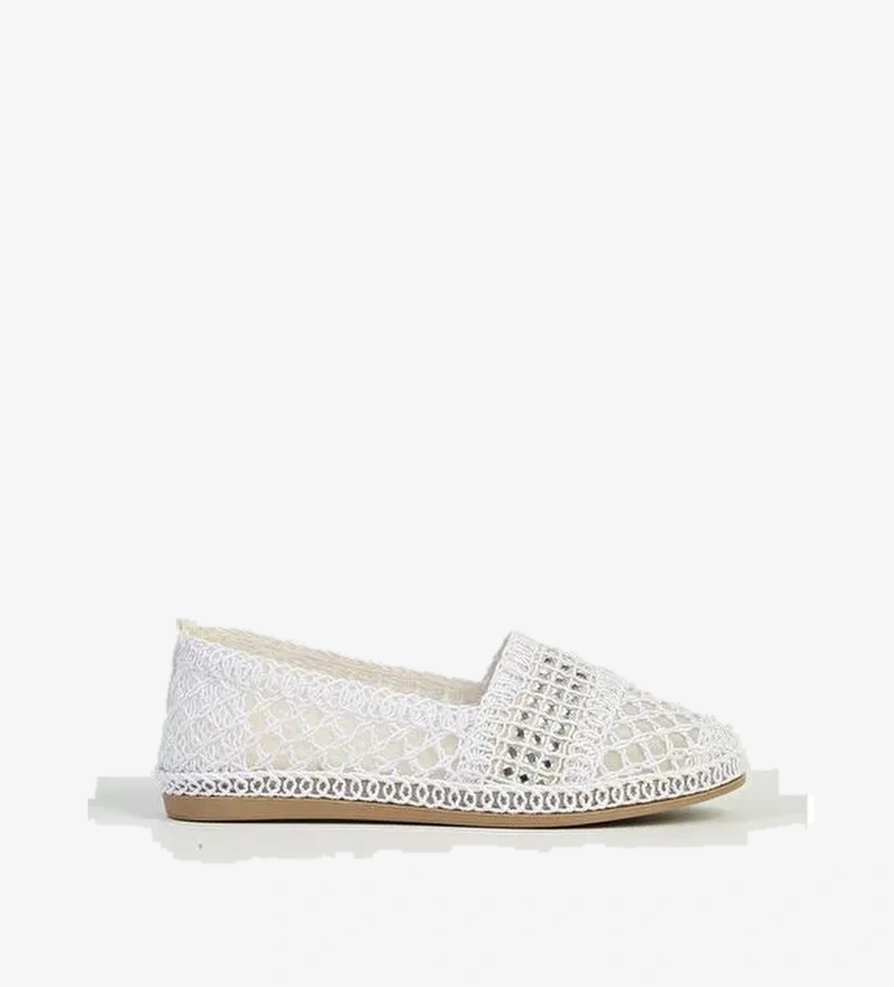 Pierre Cardin Beyaz Kadın Babet Ayakkabı PC-54570 - Görsel 1