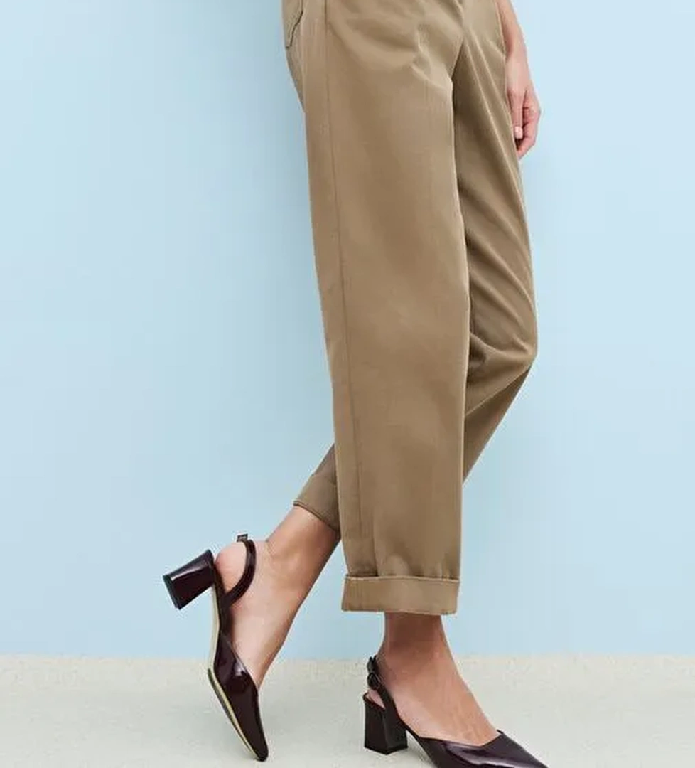 Ziya, Kadın Hakiki Deri Topuklu Ayakkabı 1511030Z2555 Bordo - Görsel 1