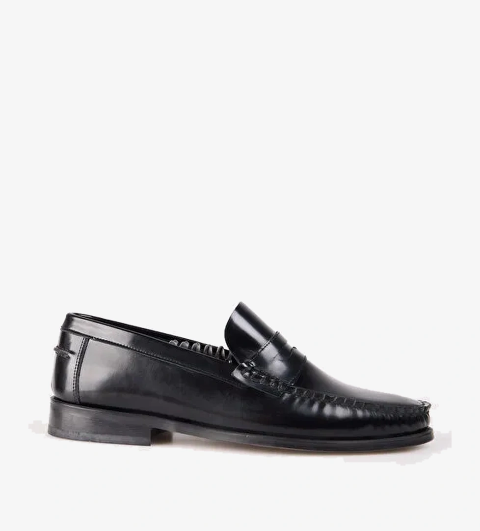 Fabrika Siyah Erkek Deri Klasik Ayakkabı KUZMAN