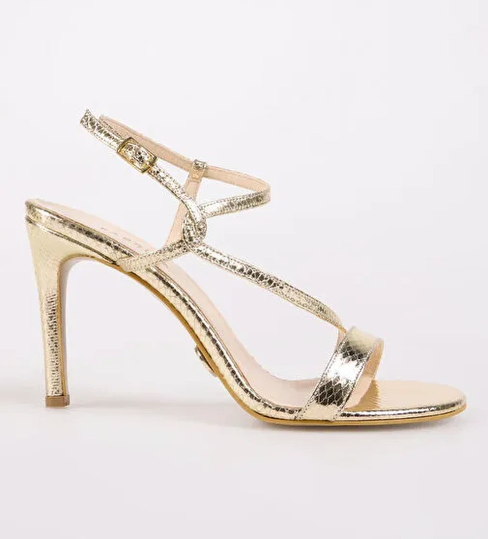 Fabrika Altın Kadın Topuklu Ayakkabı BOBBIE - Görsel 1
