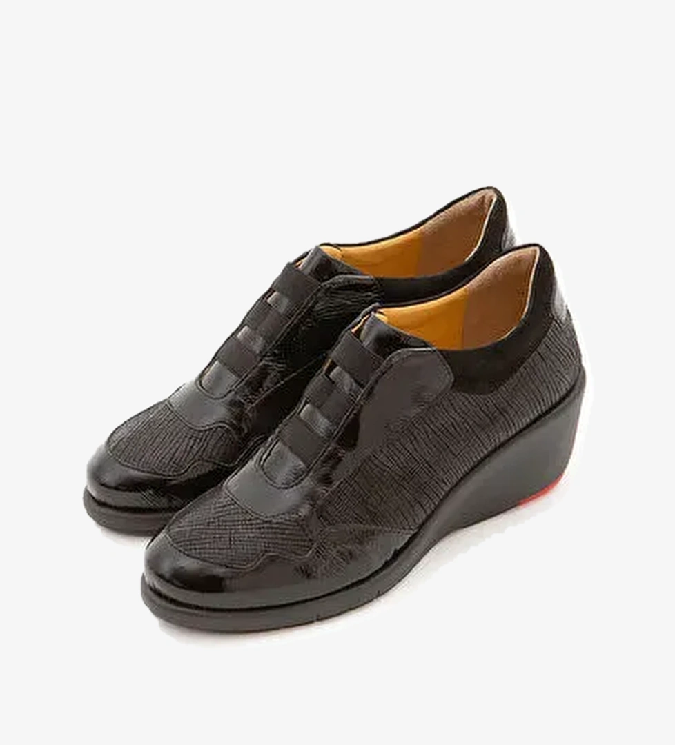 Relax Anatomic Kadın Hakiki Deri Siyah Comfort Ayakkabı - Görsel 1