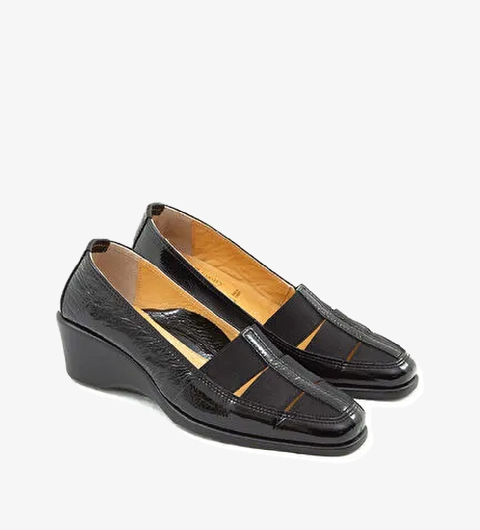 Relax Anatomic Kadın Hakiki Deri Siyah Comfort Ayakkabı - Görsel 1