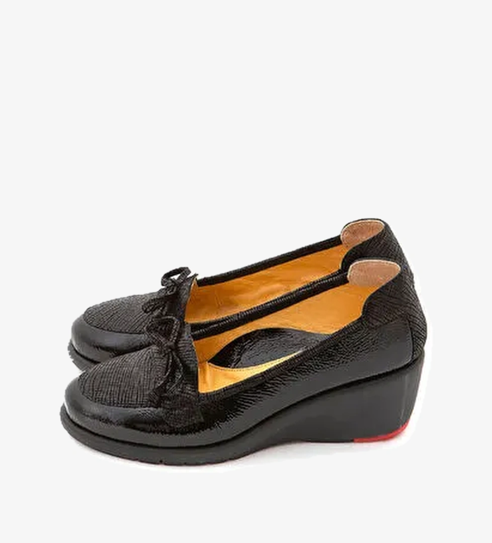 Relax Anatomic Kadın Hakiki Deri Siyah Comfort Ayakkabı - Görsel 1