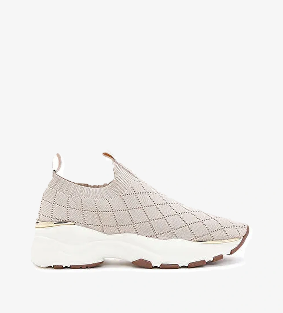 Derimod Zero Kadın Bej Desenli Kalın Tabanlı Sneaker 25SFD43036F - Görsel 1