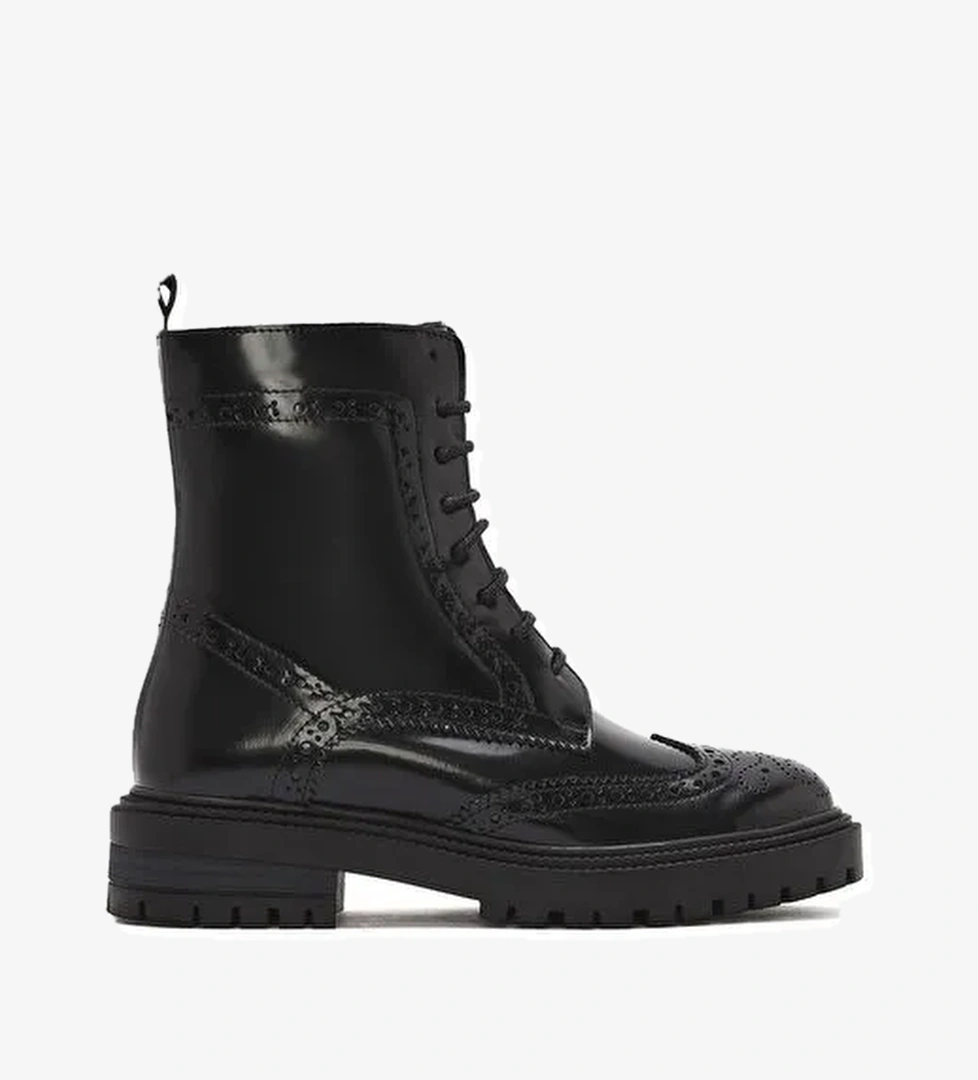 Derimod Derimod Kadın Siyah Fermuarlı Deri Postal Bot 24WFD163022 | Boyner Siyah - 1. görsel