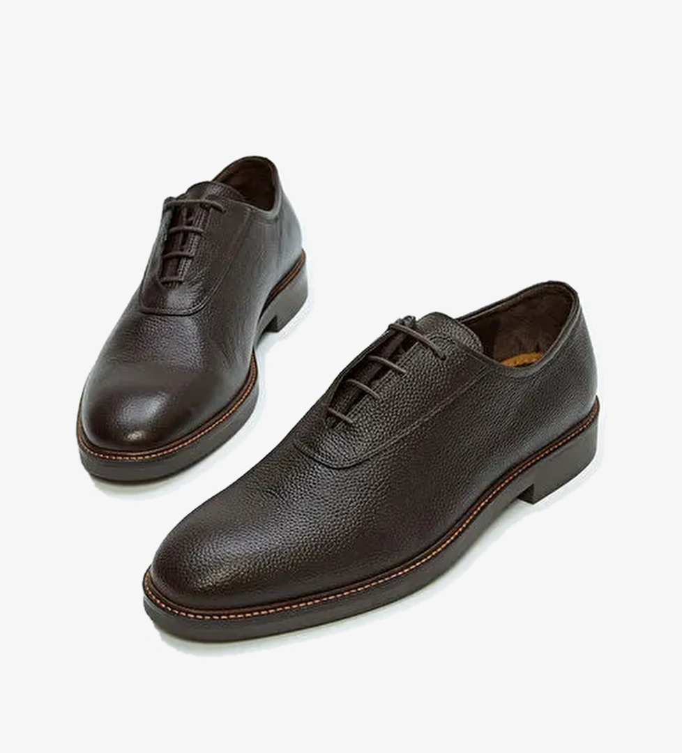 Tamer Tanca Erkek Hakiki Deri Kahverengi Casual Ayakkabı - Görsel 1