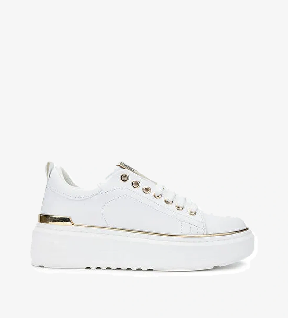 Tamer Tanca Kadın Suni Deri Beyaz Sneakers & Spor Ayakkabı - Görsel 1