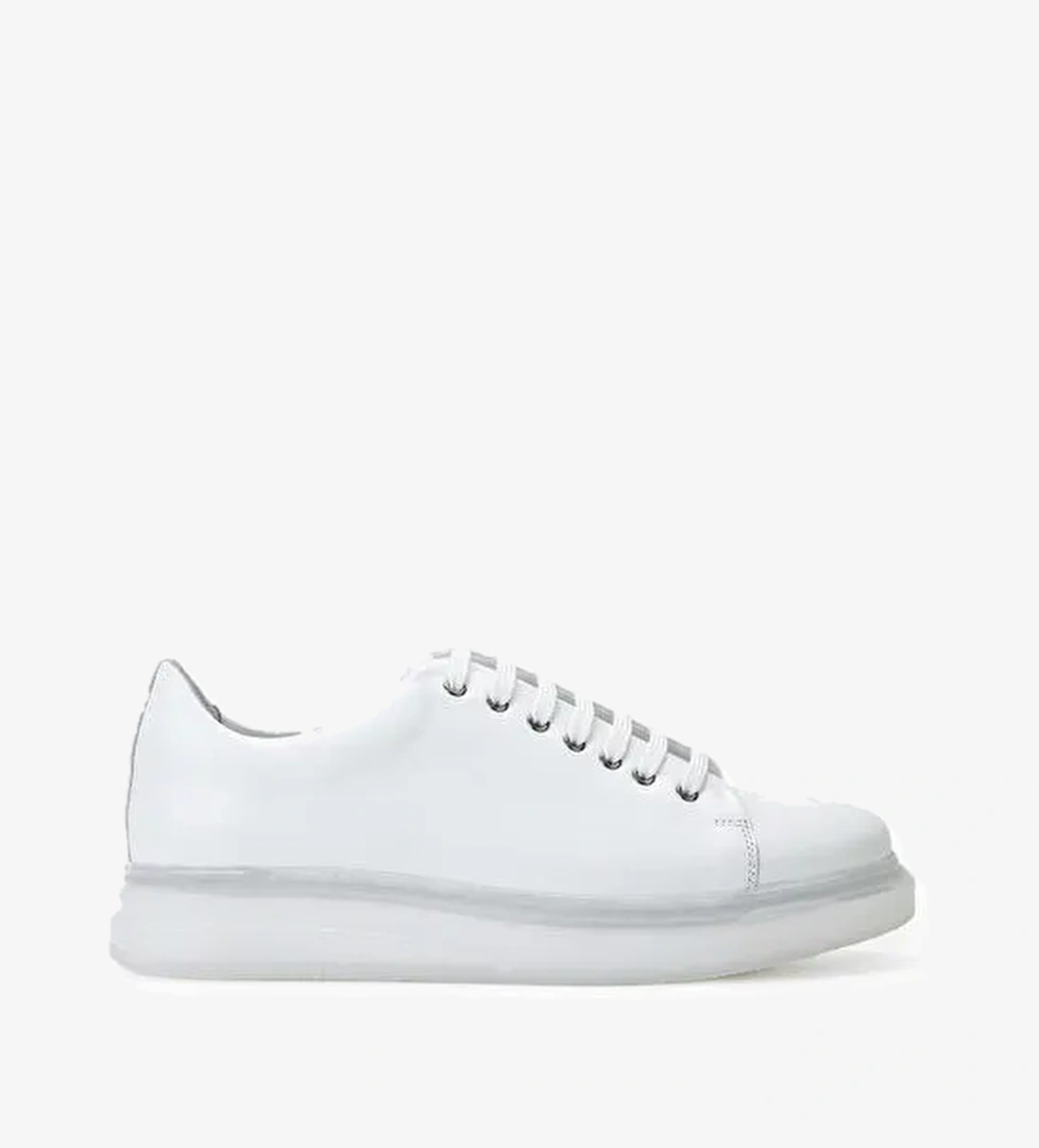 Tamer Tanca Erkek Hakiki Deri Beyaz Sneakers & Spor Ayakkabı - Görsel 1