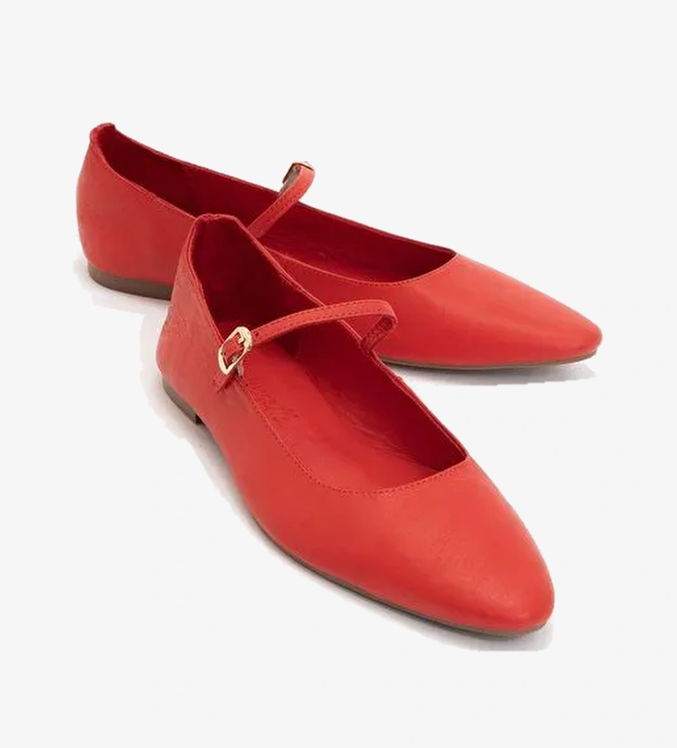 Luvi Shoes Kırmızı Luvi Shoes Lunaire Hakiki