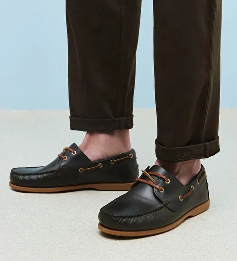 Ziya, Erkek Hakiki Deri Ayakkabı 1511007ZD1001 Haki - Görsel 1