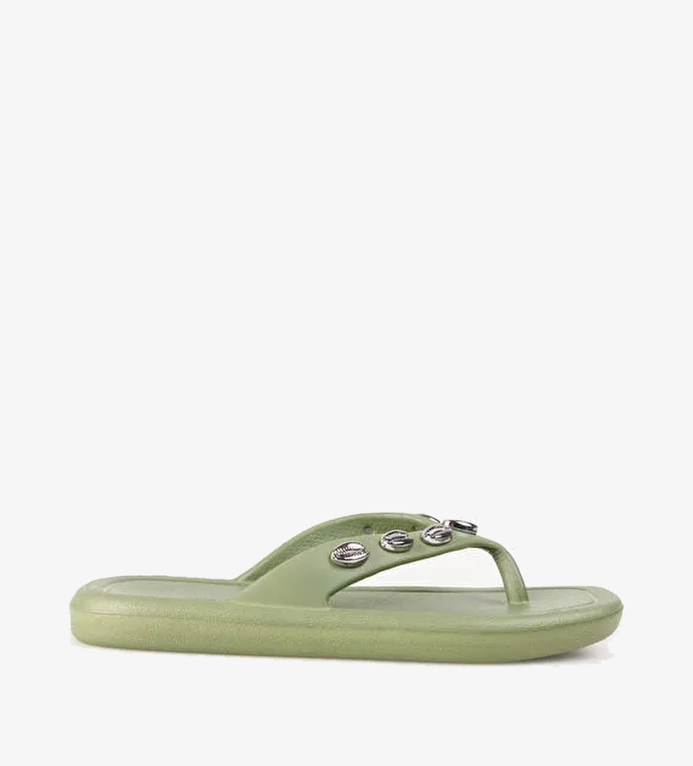 F By Fabrika Haki Kadın EVA Plaj Terliği HELENA