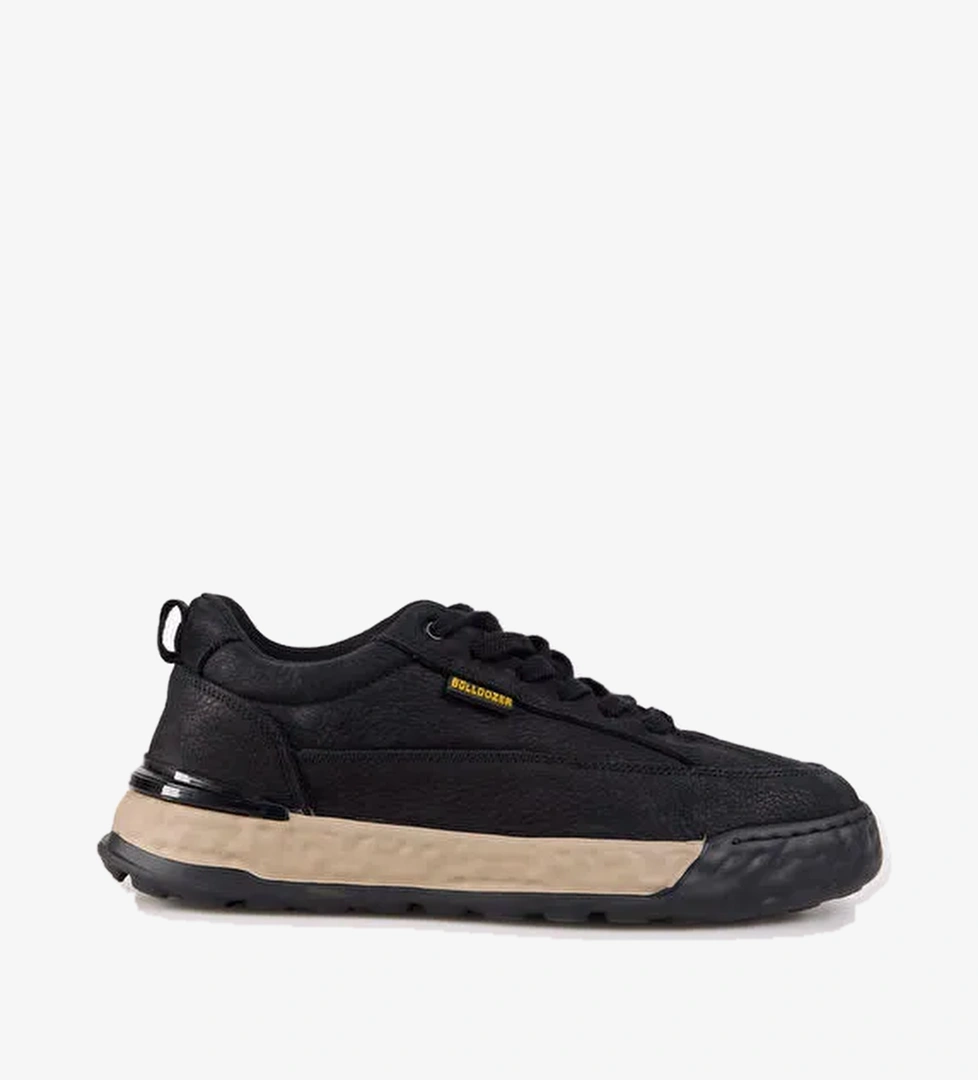 Bulldozer Siyah Erkek Deri Günlük Ayakkabı BUL-250059 - Görsel 1