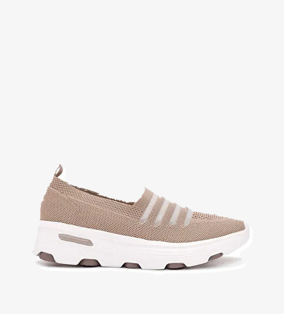 Derimod Zero Kadın Bej Kumaş Casual Sneaker 25SFE49526F - Görsel 1