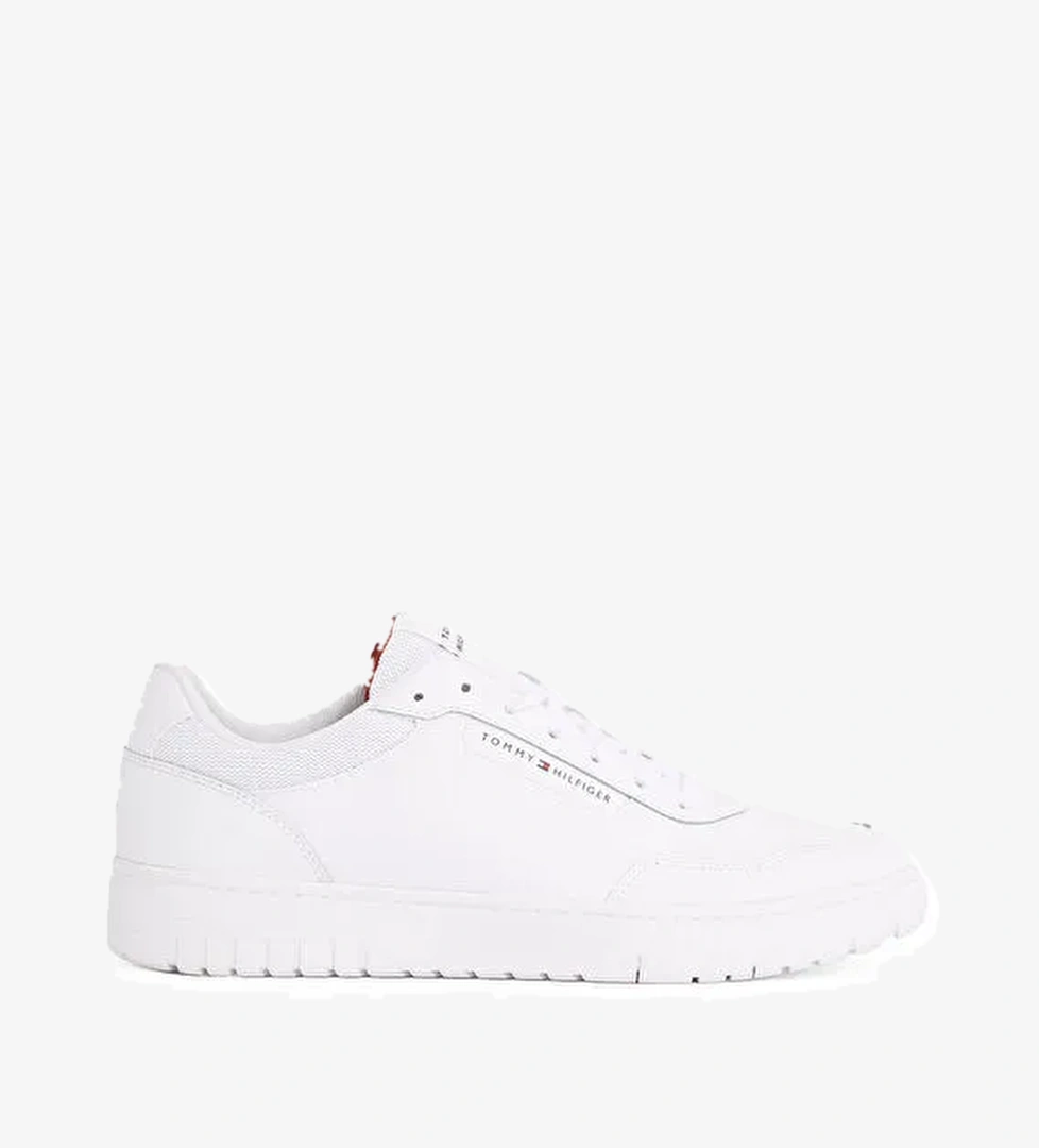 Tommy Hilfiger Tommy Hilfiger Beyaz Erkek Sneaker TH BASKET CORE LTH PINPERF model görseli