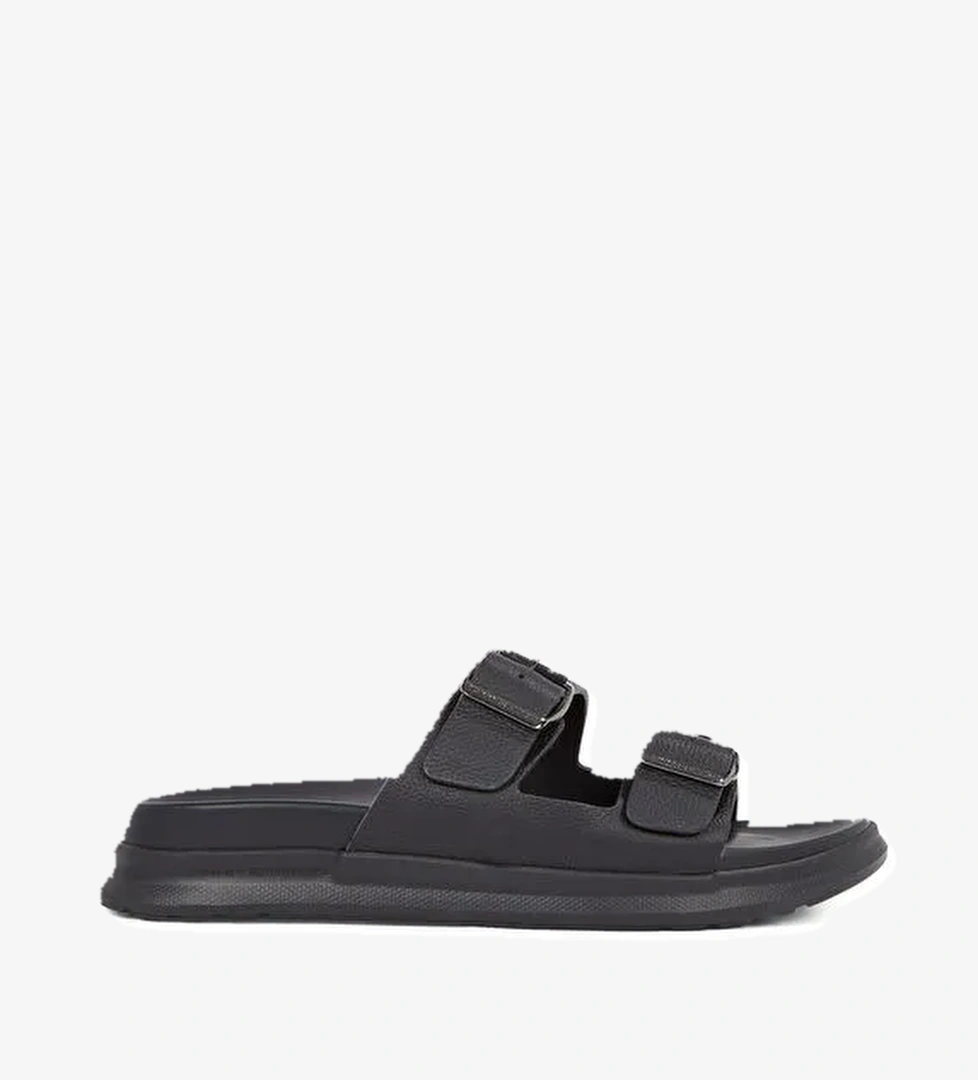 Tommy Hilfiger Siyah Erkek Deri Terlik D DENSITY HILFIGER LTH SAND