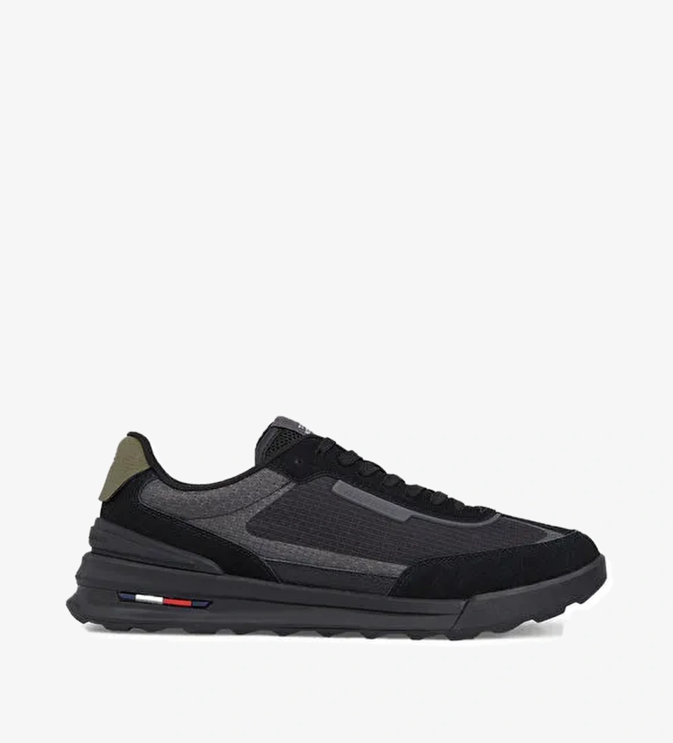 Tommy Hilfiger Tommy Hilfiger Siyah Erkek Deri Sneaker RETRO RUNNER SEASONAL model görseli