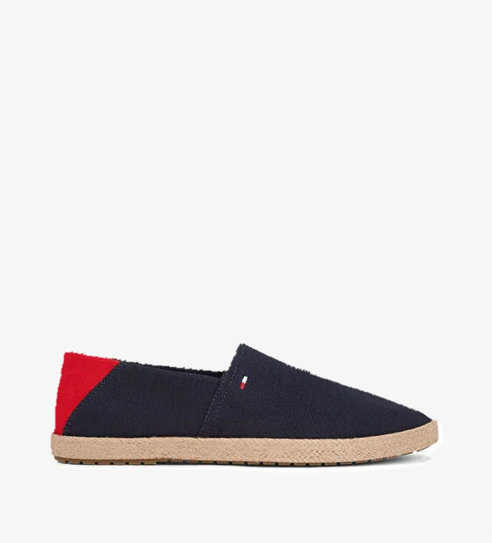 Tommy Hilfiger Lacivert Erkek Espadril HILFIGER ESPADRILLE CORE TEXTILE